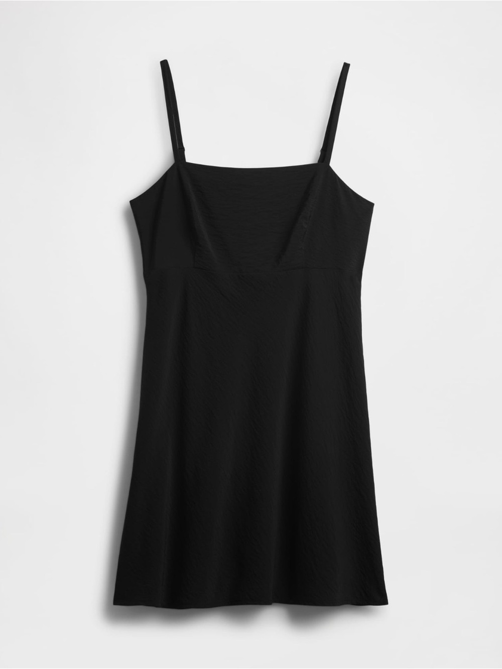 GAP Black A Line Mini Dress with Back Zip Detail